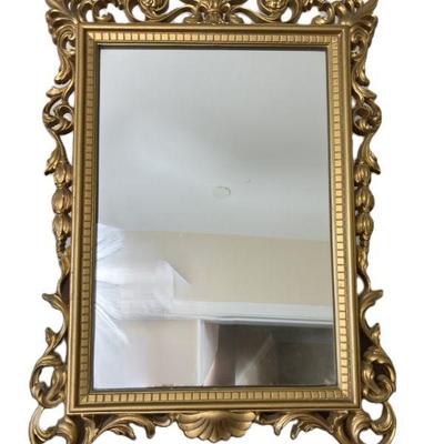 Victorian Inspired Gold Framed Mirror