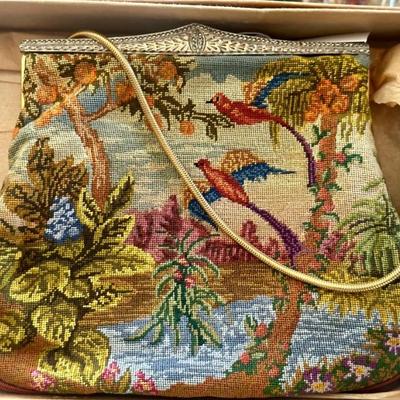 Beautiful old needlepoint still in original box, never used
