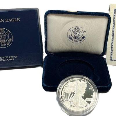 2010 Silver American Eagle Dollar Proof Coin & Uncirculated Mint W/COA 1oz .999
