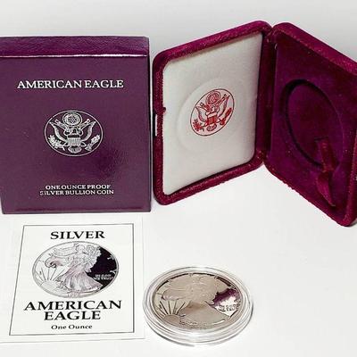 1992 Silver American Eagle Dollar Proof Coin & Uncirculated Mint W/COA 1oz .999
