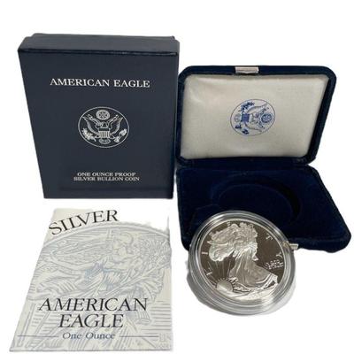 2000 P Silver American Eagle Dollar Proof Coin & Uncirculated Mint W/COA 1oz .999
