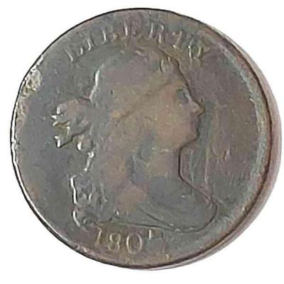 1807 - USA Draped Bust Half Cent * Coin
