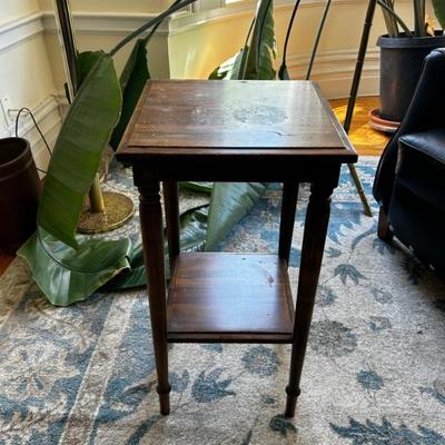 solid wood end table 