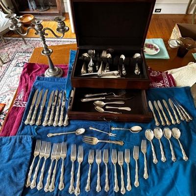 Sterling Silverware with case 