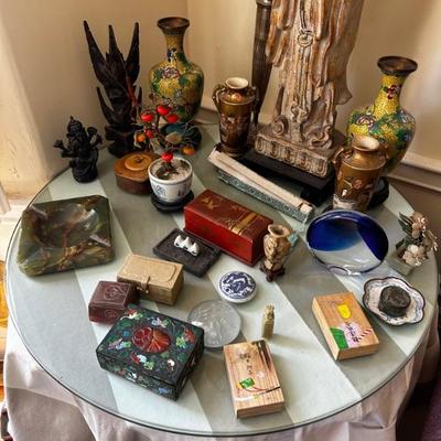 Array of trinket boxes 