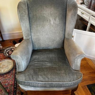 wing backed chair 