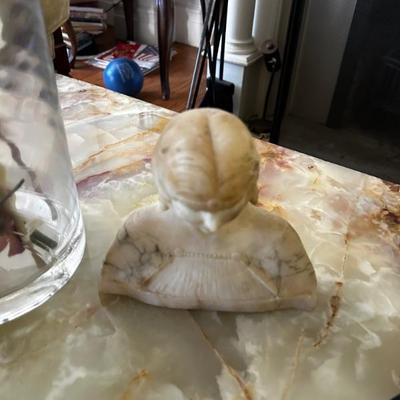 Antique alabaster bust 