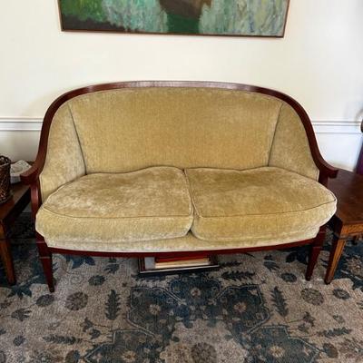 Beige settee love seat 