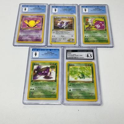 5 Graded First Generation Pokemon Cards!