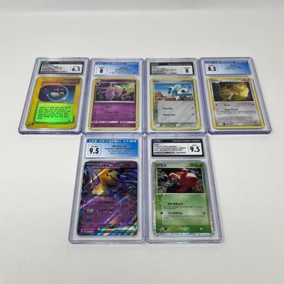 6 Highly Graded Pokemon Cards!