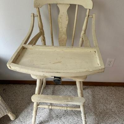 Antique high chair