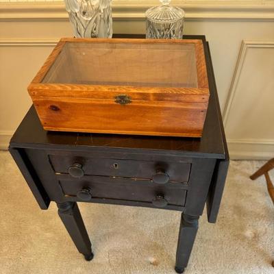 Vintage table with drop leaves