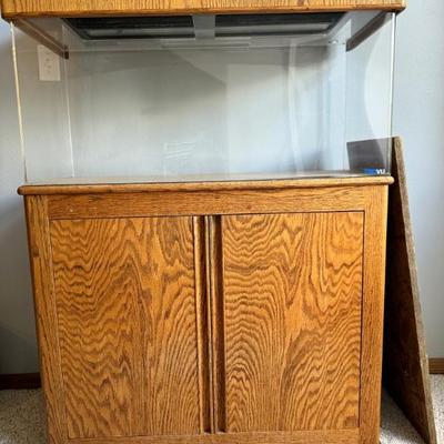 40 gallon aquarium along with pump & stand