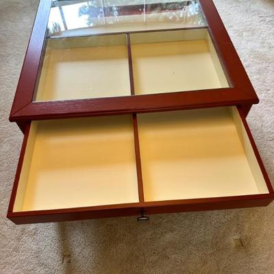 Drawer for display coffee table