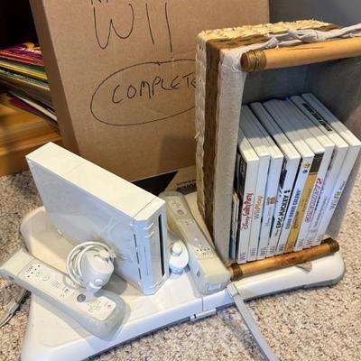 Full Wii set with extra controllers, fit board & games