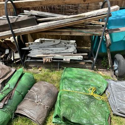 Lumber & tarps