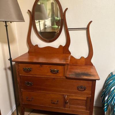 Antique dresser with mirror