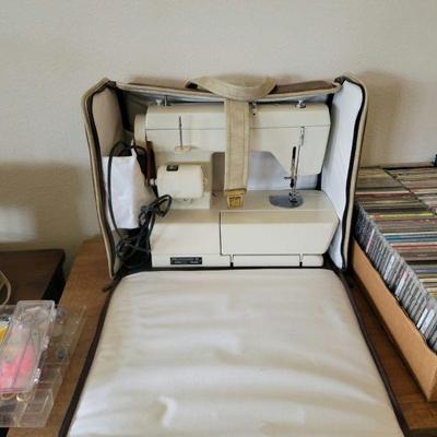 Montgomery Ward Sewing Machine in cabinet