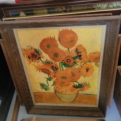 A framed Vincent reproduction