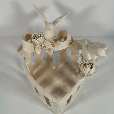 Porcelain Heart Basket