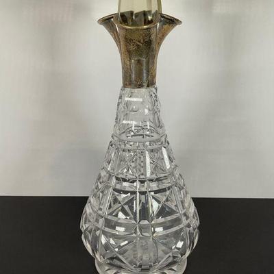 Cut Glass/Sterling Decanter - 1930's