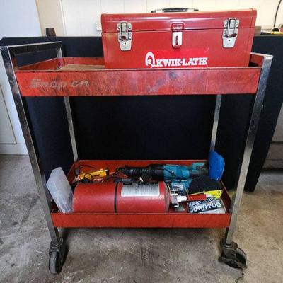 ABS218 - Two Shelf Steel Tool Cart