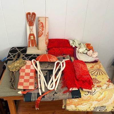 ABS233 Japanese Obi Belts & Other Kimono Accessories 