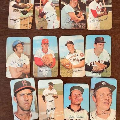 ABS320- Various Vintage Super Size Baseball Collectible Cards