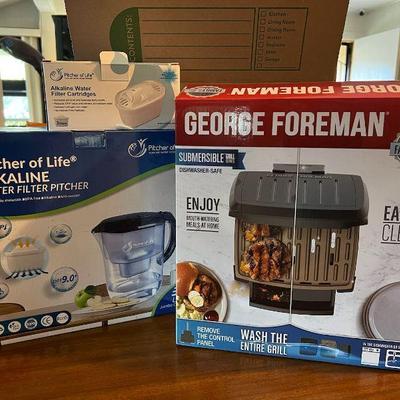 ABS053- George Foreman Submersible Grill & Alkaline Water Pitcher