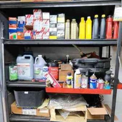 ABS224 - 4-Tier Shelving with Car Parts, Accessories and Supplies 