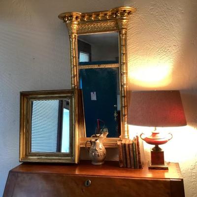 Gilt antique mirrors