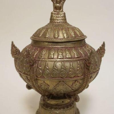 1016	BRONZE OFFERING POT, APPROXIMATELY 12 1/2 IN HIGH

