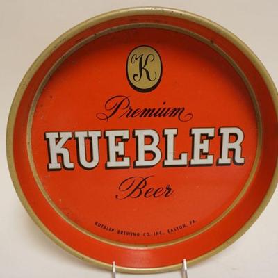 1080	ANTIQUE BEER TRAY, KUEBLER'S BEER & ALE EASTON PA, APPROXIMATELY 13 IN

