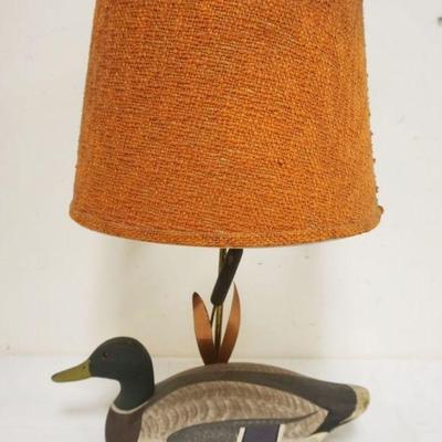 1167	WOOD DUCK DECOY LAMP, APPROXIMATELY 23 IN HIGH

