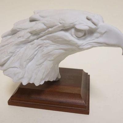 1017	ARTIST SIGNED PORCELAIN EAGLE, AK KAISER GERMANY, APPROXIMATELY 6 IN X 9 IN X 7 IN HIGH
