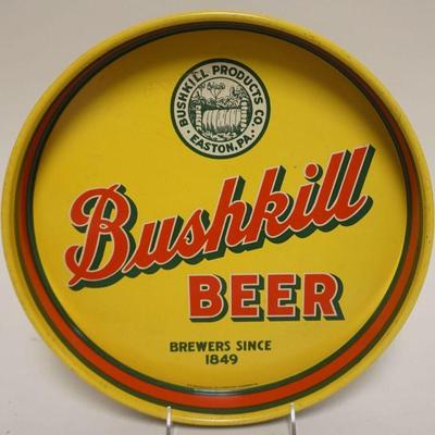 1085	ANTIQUE BEER TRAY, BUSHKILL BEER EASTON PA, APPROXIMATELY 12 IN
