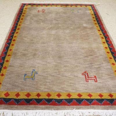 1201	SOUTH WESTERN WOOL ROOM SIZE RUG, APPROXIMATELY 6 FT X 9 FT
