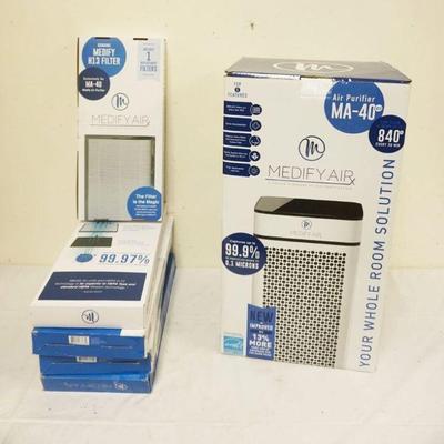 1278	MEDIFY AIR AIR PURIFIER MA-40 2.0 W/FILTERS, USED
