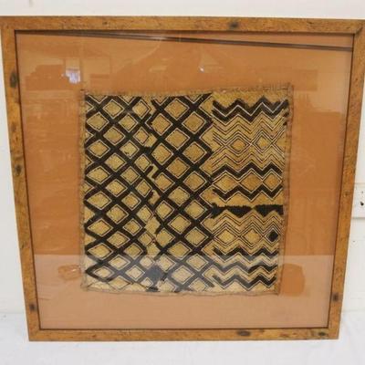 1124	FRAMED ETHNIC TAPESTRY, APPROXIMATELY 32 IN SQUARE OVERALL
