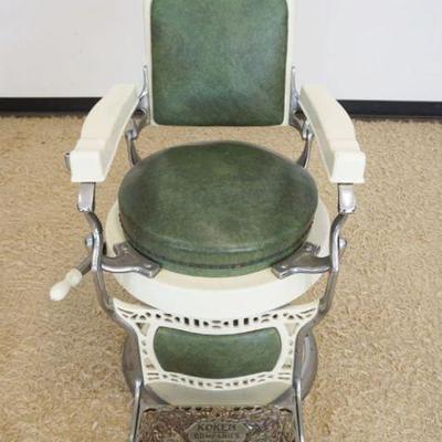 1248	KOKEN BARBER CHAIR, APPROXIMATELY 47 IN H SOME SMALL TEARS
