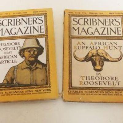1103	THEODORE ROOSEVELT 4 SCRIBNER'S MAGAZINES, 1909-1910 STORIES OF HIS HUNTING EXPEDITION
