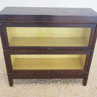 1247	MAHOGANY 2 SECTION BARRISTER BOOKCASE, APPROXIMATELY 35 IN X 12 IN X 33 IN H

