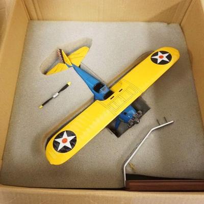 1283	SCALE MODEL OF AN AIRPLANE W/STAND & BOX, PLANE APPROXIMATELY 13 IN LONG
