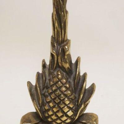 1271	ENGLISH BRASS PINEAPPLE DOOR STOP, APPROXIMATELY 13 1/2 IN HIGH
