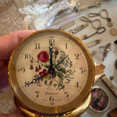 Antique Burcherer travel clock
