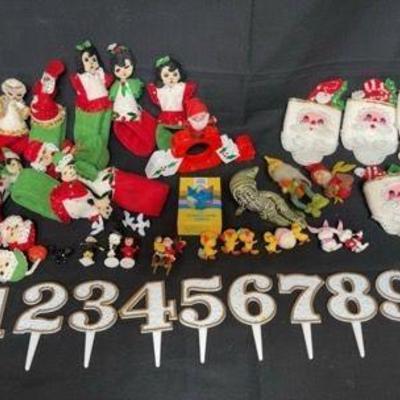 Christmas & Holiday Cake Toppers & Napkin Rings
