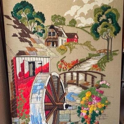 Beautiful Needlepoint Picture By Norma F.
