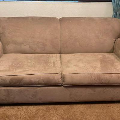 Hide-a-Bed Microfiber Sofa Couch In Taupe Color
