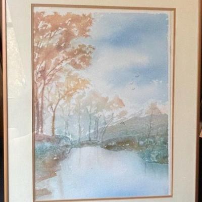 Beautiful Watercolor “Tranquility” By Leo L.
