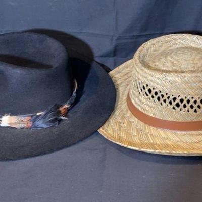 Men’s Hats * 7 1/8 Size STETSON! * DPS Straw Hat Size M
